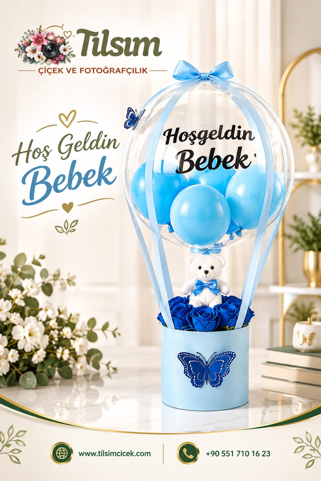 Balonlu Hoşgeldin Bebek