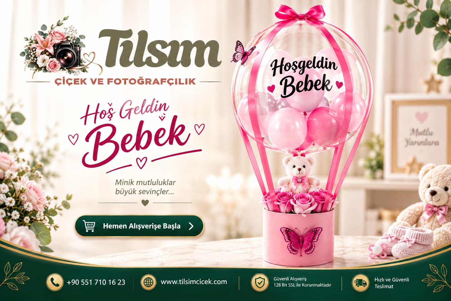 Balonlu Hoşgeldin Bebek