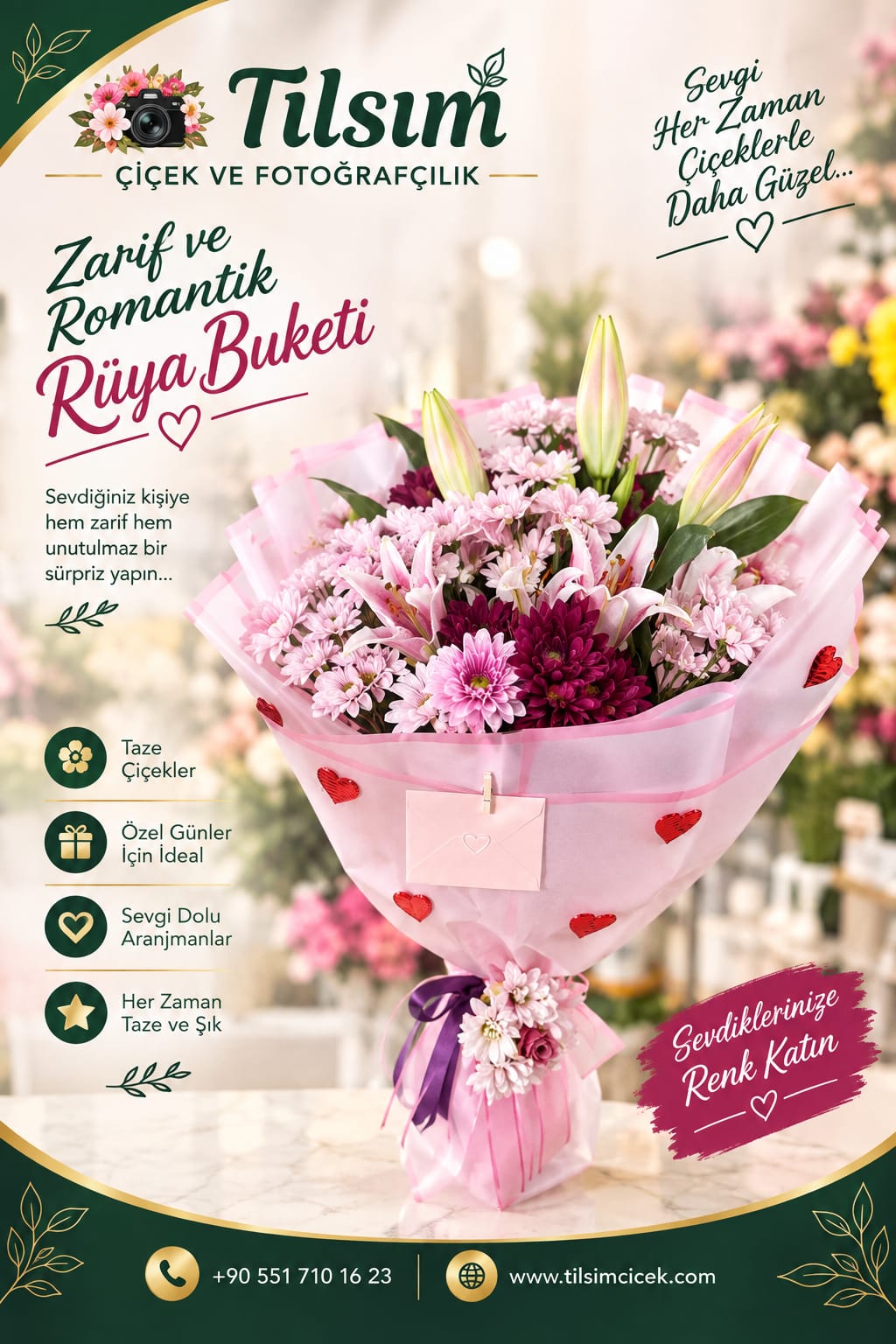 Karışık Lilyum Buketi